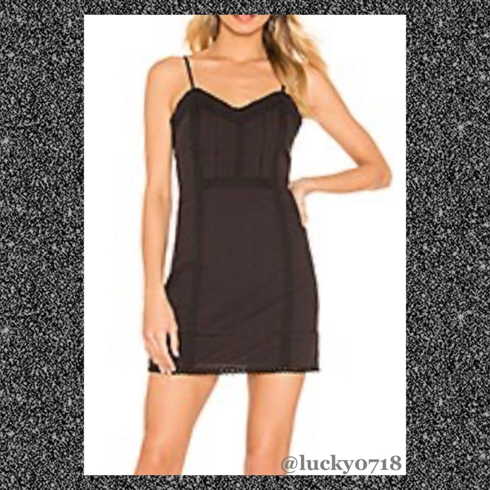 Lovers + Friends Dove Mini Dress in Black Sz S